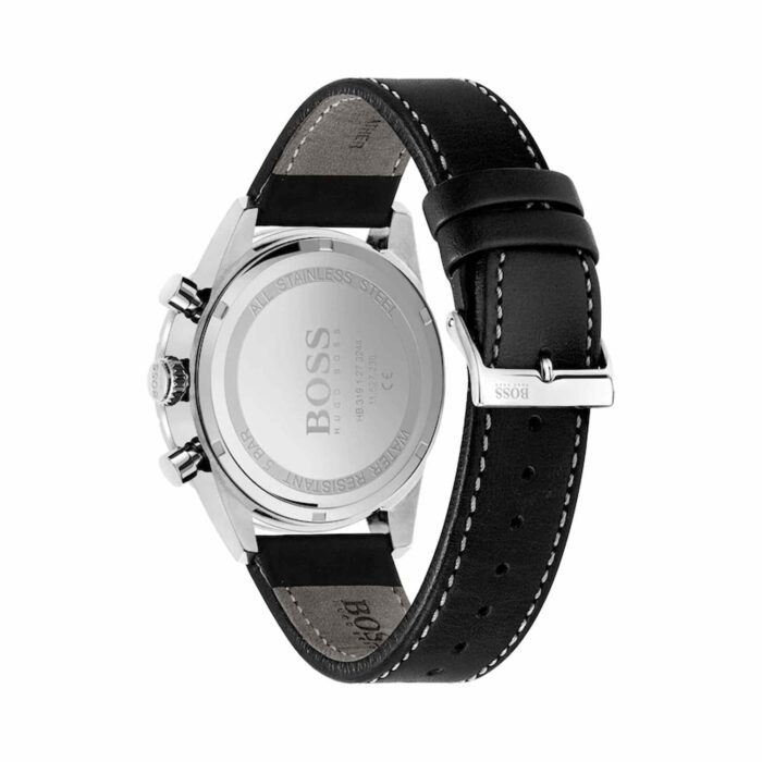 Hugo Boss Men's Chronograph Pilot Edition Watch with Black Leather Strap - 1513853 - Image 3